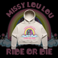 Ride or Die - Oversized Fleece Crop Hood