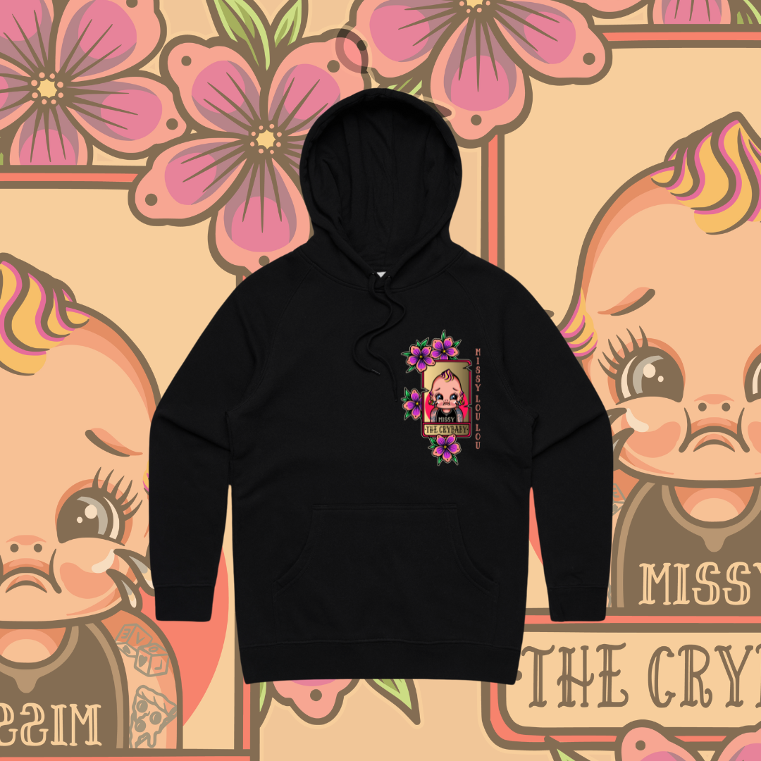 Cry Baby - Premium hood, Black