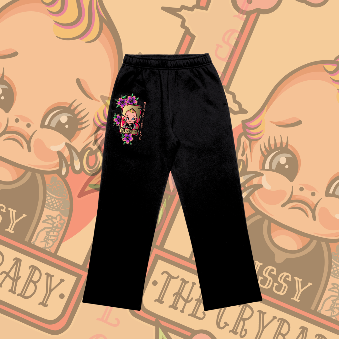 Cry Baby - Relax cuffless Trackpants