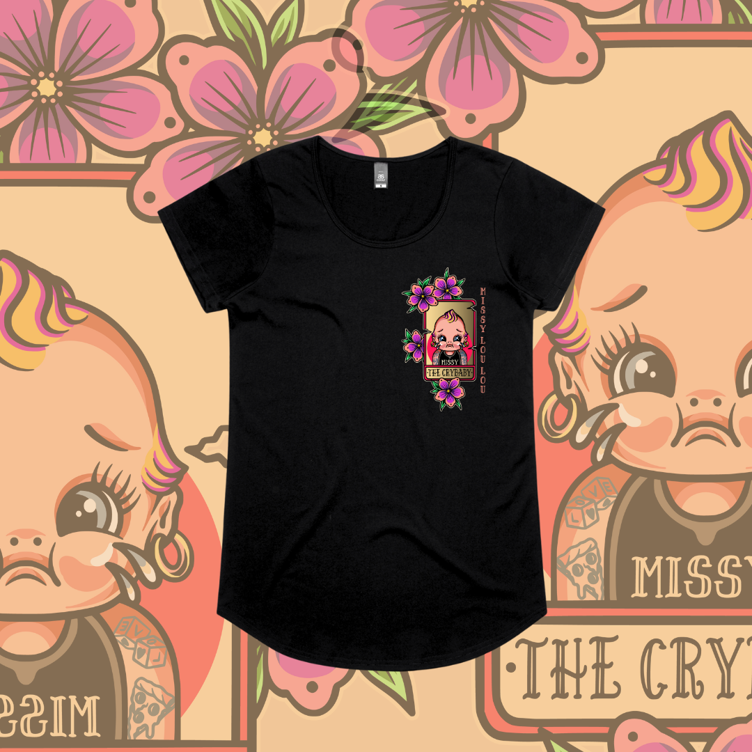 Cry Baby - Drop neck tee