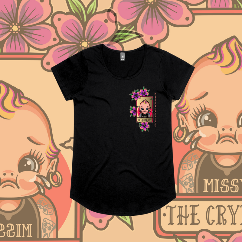 Cry Baby - Drop neck tee