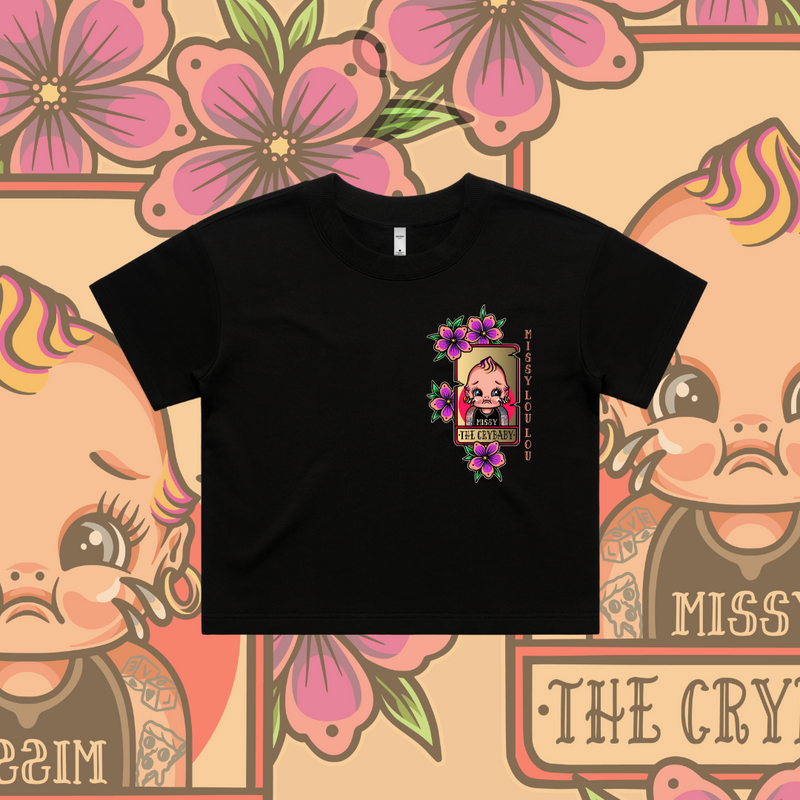 CRY BABY  - Crop Tees