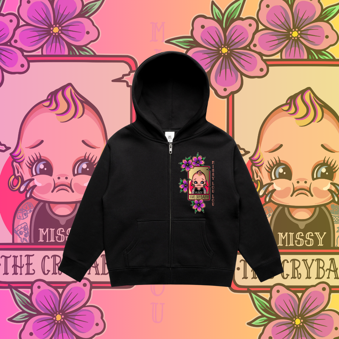 Cry Baby - Kids Zipper Hoodie