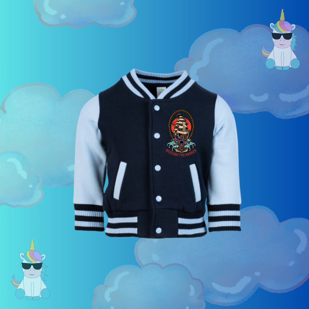 Release the Kraken - Kids Varsity Jacket