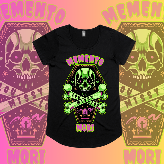 MEMENTO MORI - Drop neck tees