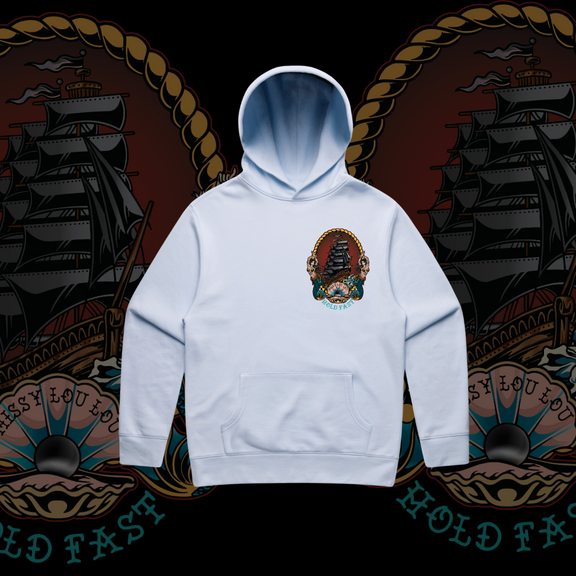 Black Pearl  - Unisex Baby Blue Hood