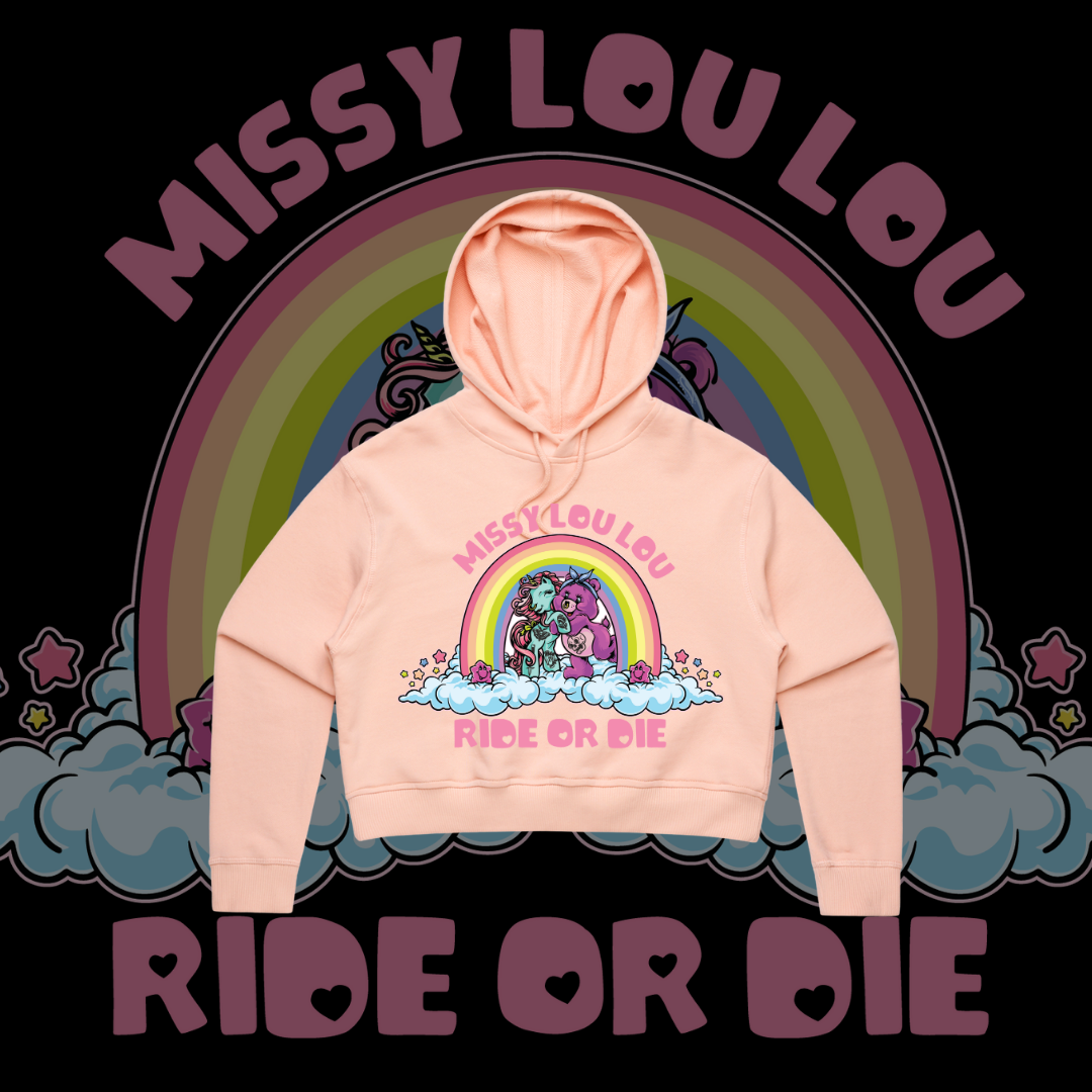 Ride or Die - Crop Hood, Pink