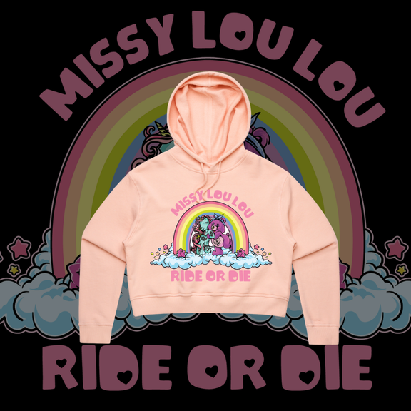 Ride or Die - Crop Hood, Pink