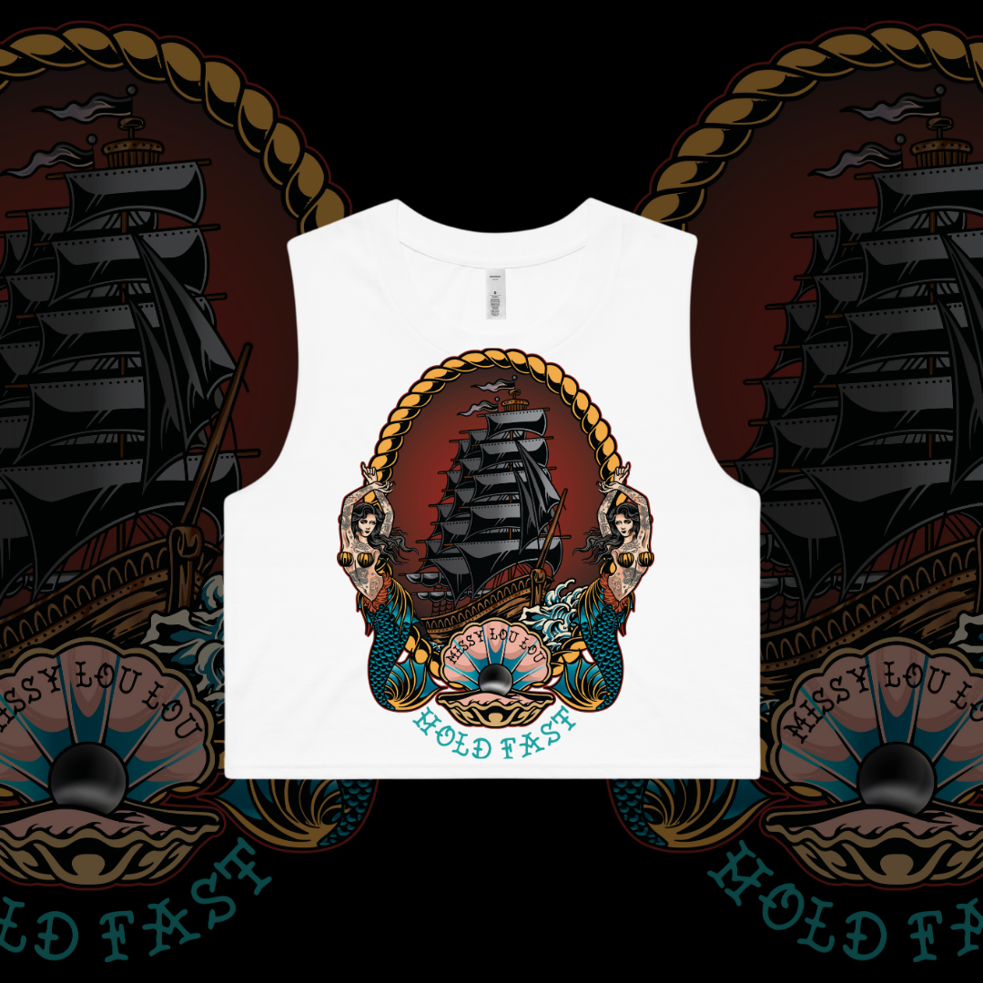 Black Pearl - Crop tank front design