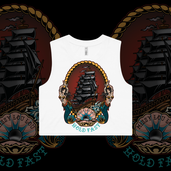 Black Pearl - Crop tank front design