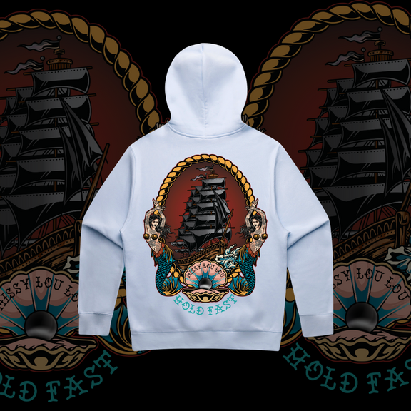 Black Pearl  - Unisex Baby Blue Hood