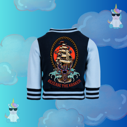 Release the Kraken - Kids Varsity Jacket