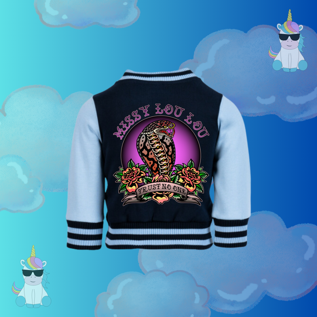 Trust No One - Kids Varsity Jacket