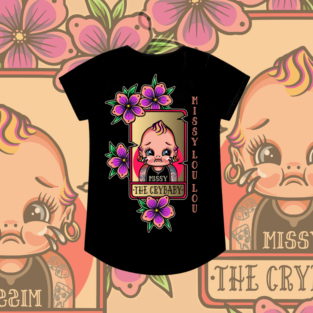 Cry Baby - Drop neck tee