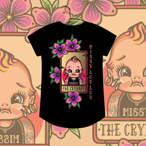 Cry Baby - Drop neck tee
