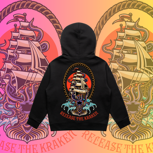 Release the Kraken - Kids Zipper Hoodie