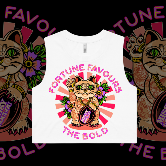 MISS KITTY - Crop tank, Front Design