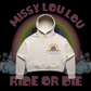 Ride or Die - Oversized Fleece Crop Hood