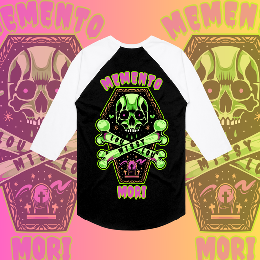 MEMENTO MORI - Baseball tee, Pocket design