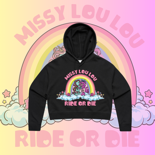 Ride or Die - Crop Hood, Pink