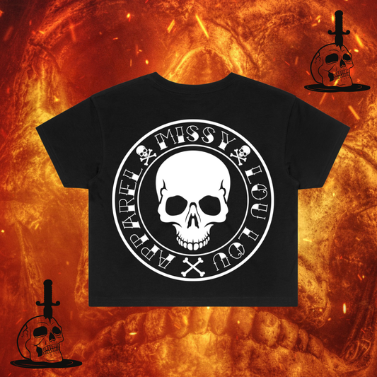 SKULL & BONES  -  Crop Tee
