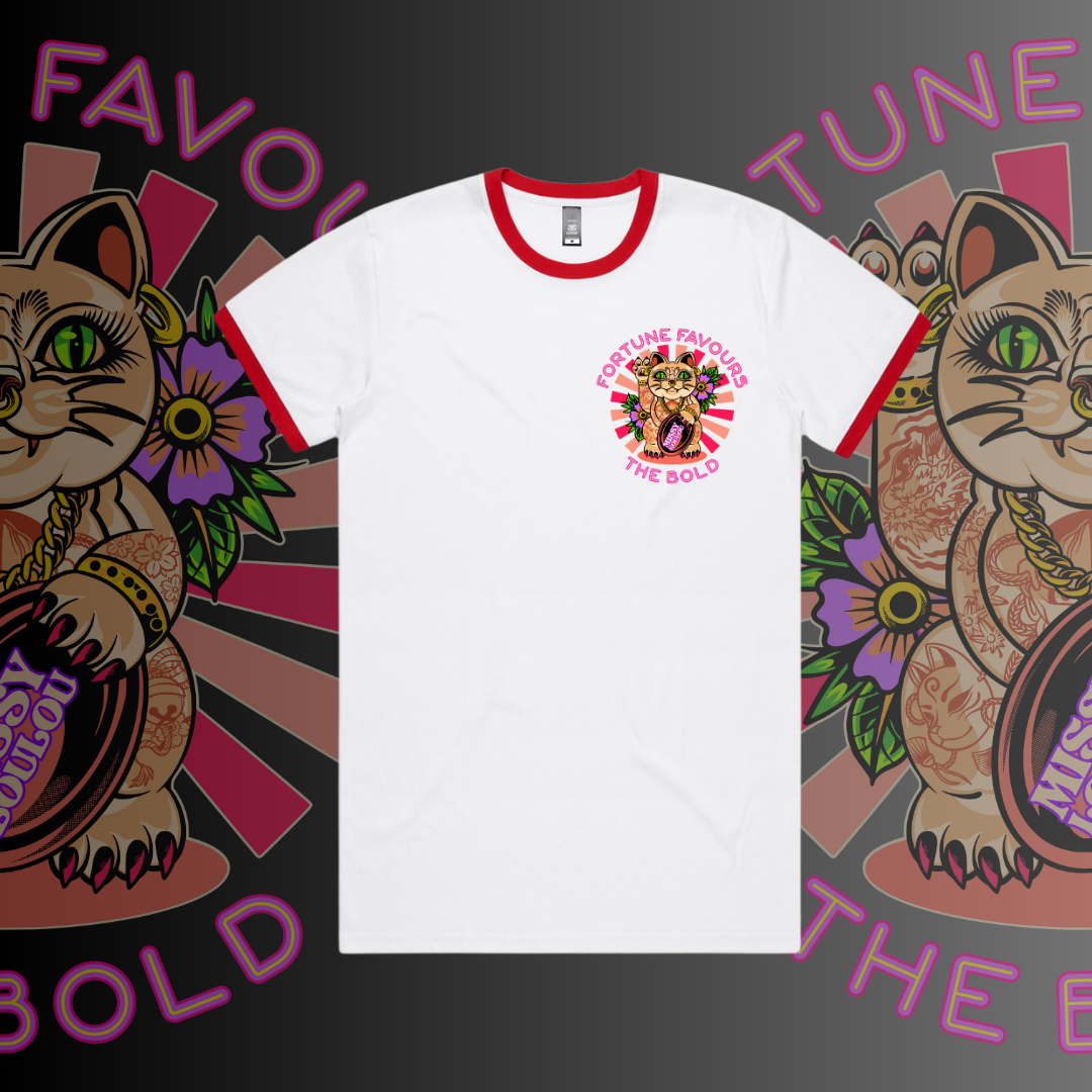 MISS KITTY  - Unisex Ringer tees