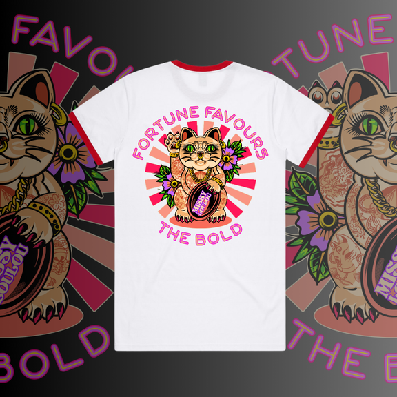 MISS KITTY  - Unisex Ringer tees