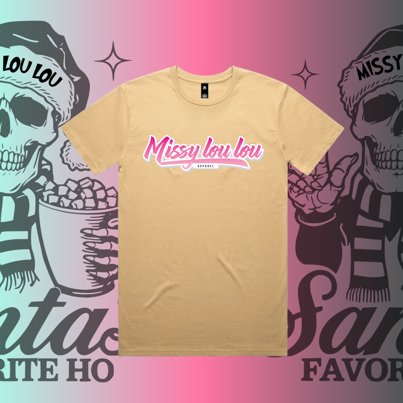 SANTAS FAVOURITE HO -  Unisex Tee, Pocket design