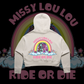 Ride or Die - Oversized Fleece Crop Hood