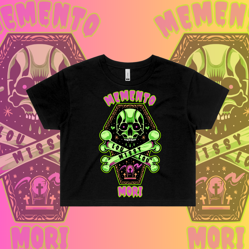 MEMENTO MORI -  Crop Tees