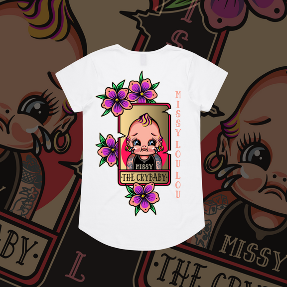 Cry Baby - Drop neck tee