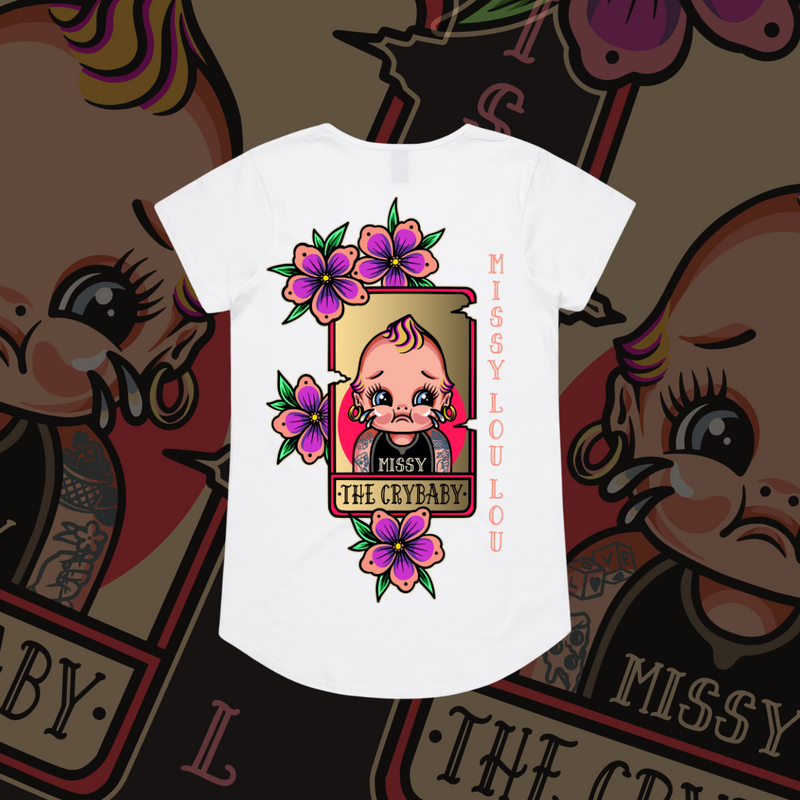 Cry Baby - Drop neck tee