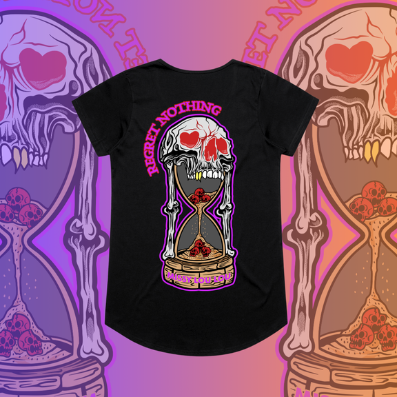 REGRET NOTHING - Drop neck tee