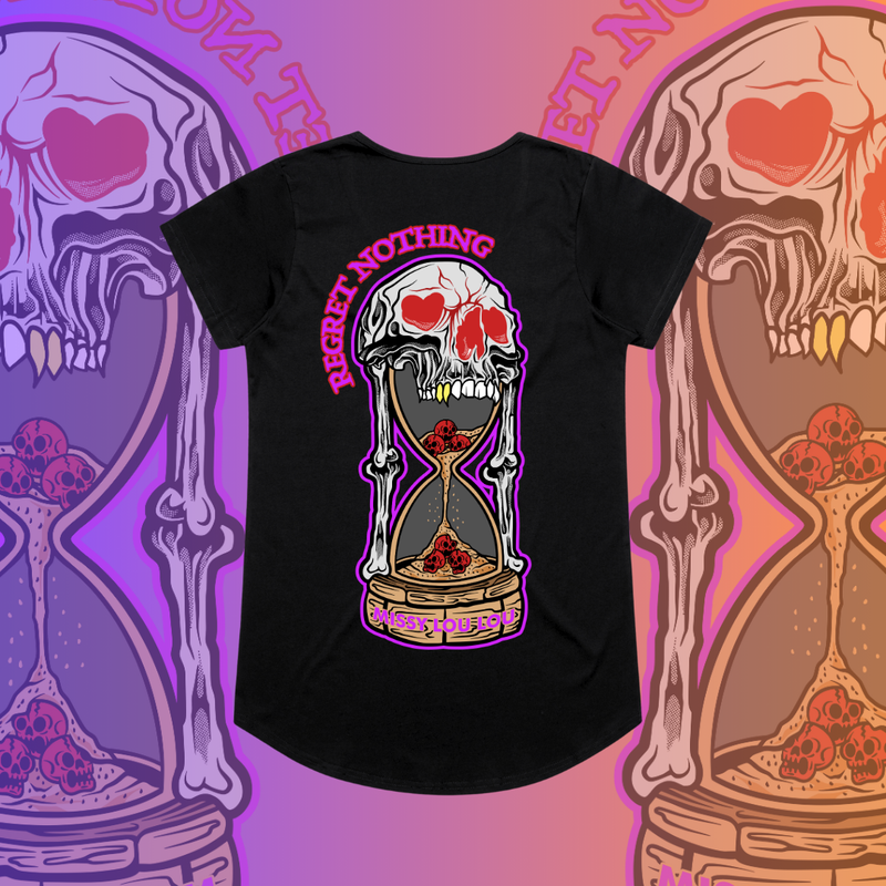 REGRET NOTHING - Drop neck tee