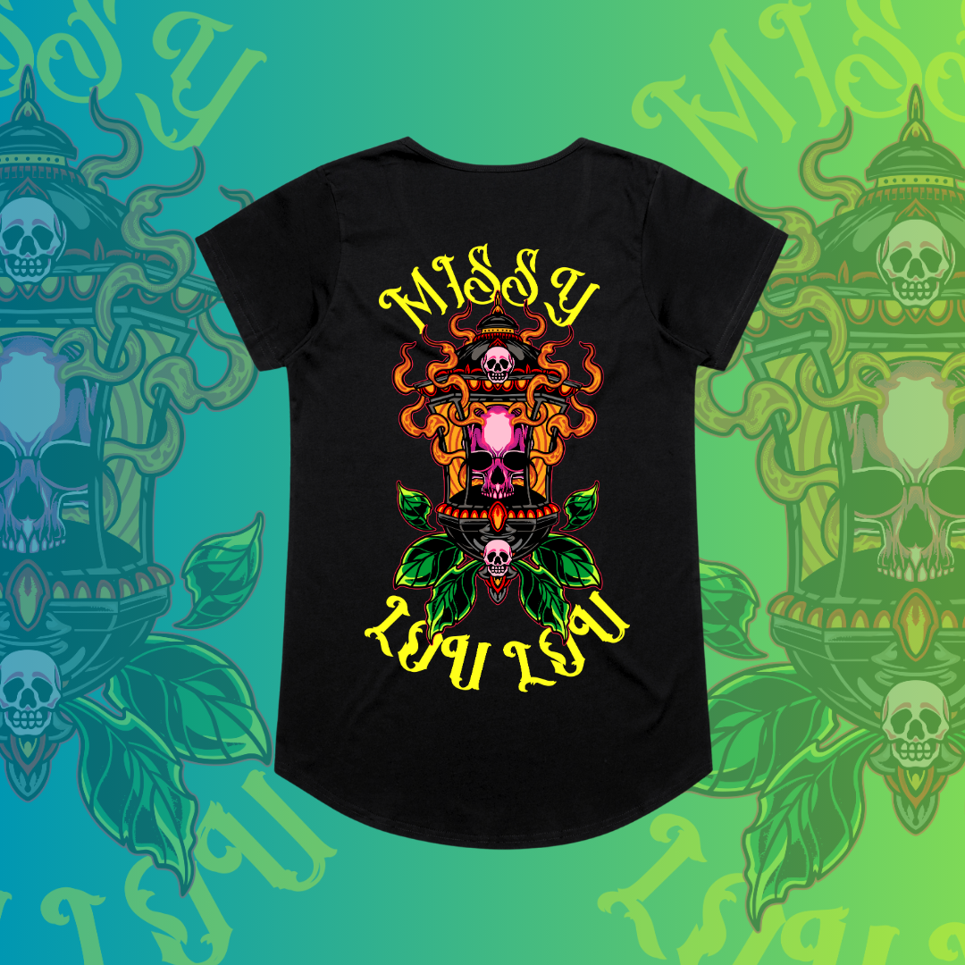 LIGHTS OUT  - Drop neck tee, Pocket design