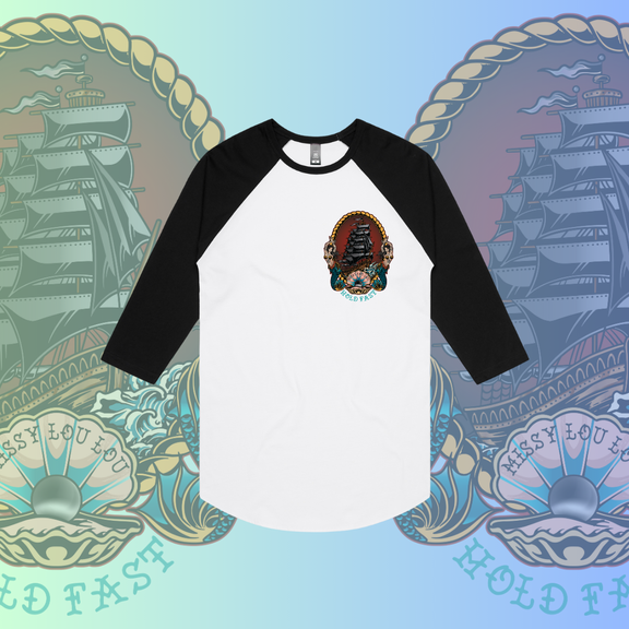 BLACK PEARL - Baseball tee