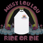 Ride or Die - Baseball tee, white front