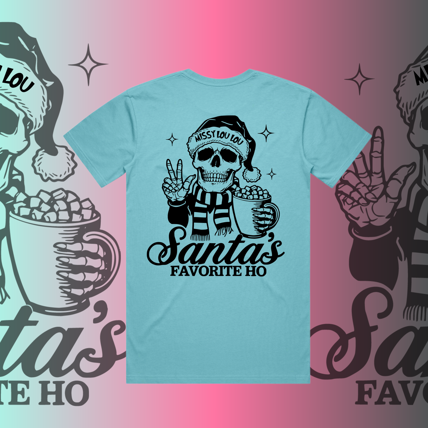 SANTAS FAVOURITE HO -  Unisex Tee, Pocket design