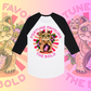 MISS KITTY - Baseball tee, White front