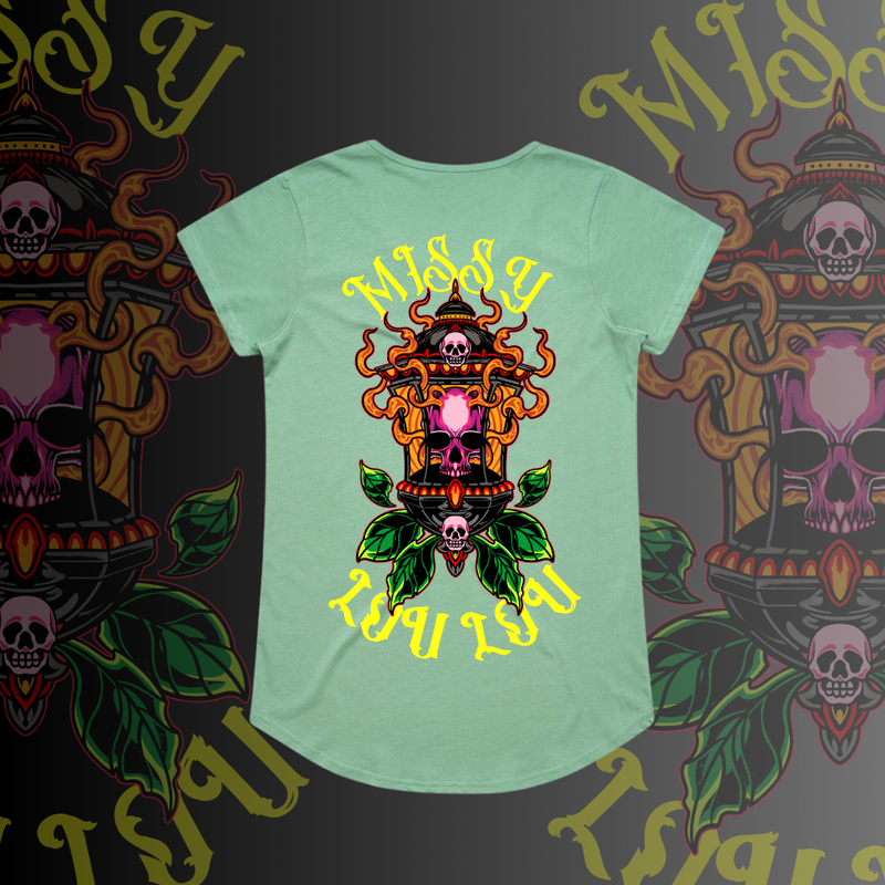 LIGHTS OUT  - Drop neck tee, Pocket design