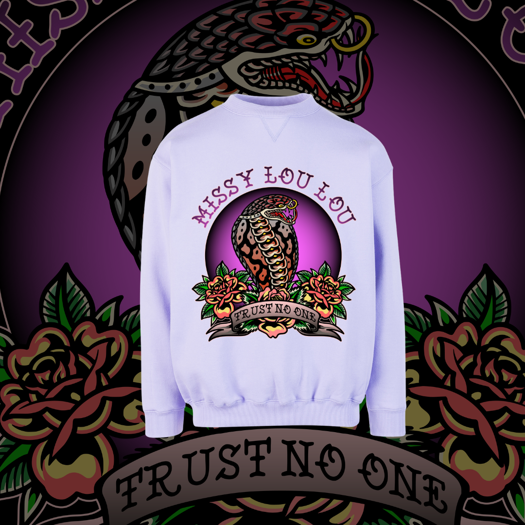 Trust No One   - Lavender Sweater