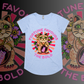 MISS KITTY   - Drop neck tee, Front design