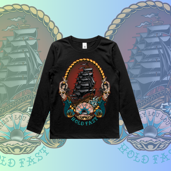 Black Pearl - Kids Long sleeve Tee 