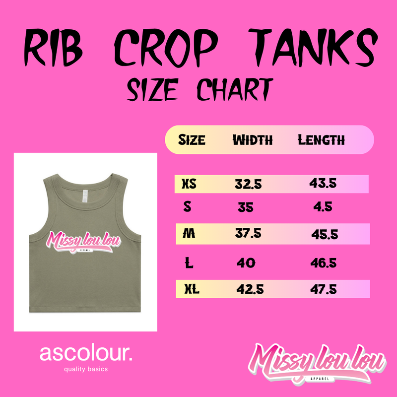 HUSTLING 24/7 - Crop Rib Tank