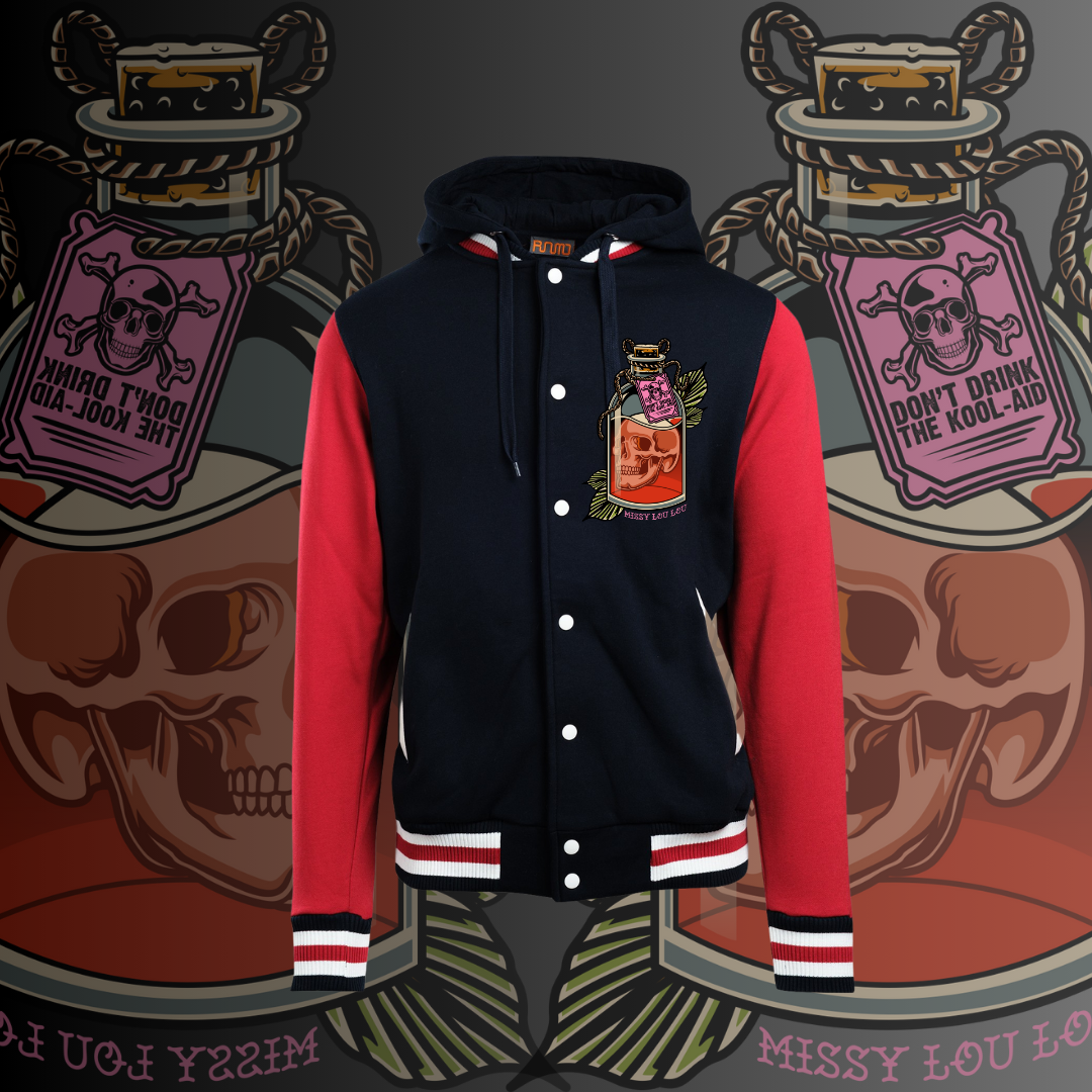 BAD DECISIONS -  Varsity Jacket with Hood