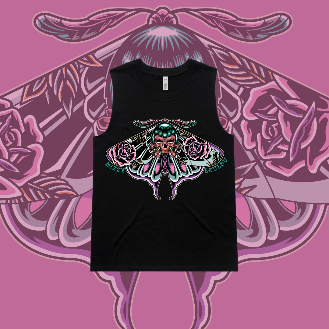 Bad Betty Butterfly - Tomboy Tank, Front Design