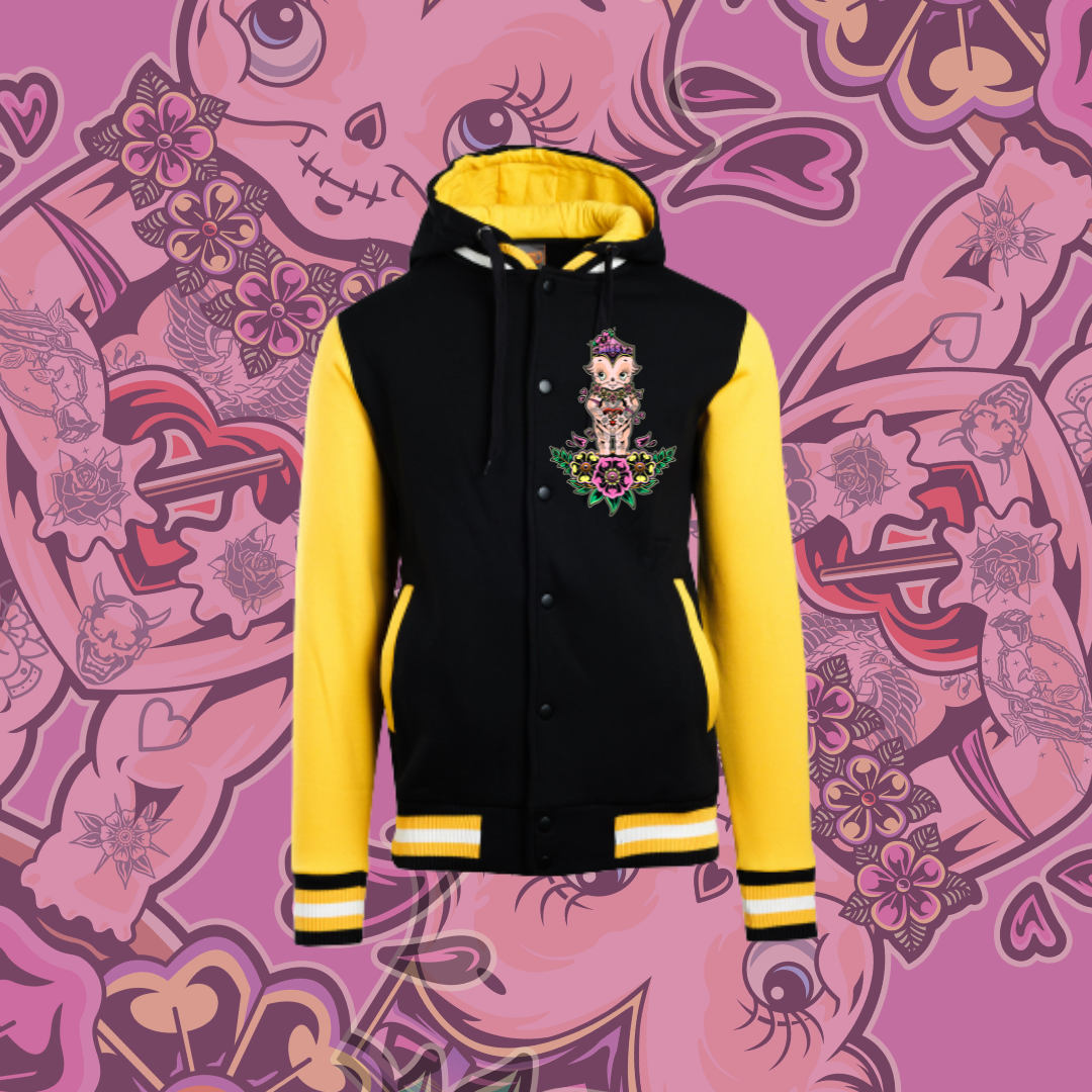 BABY REDKNUCKLES-  Varsity Jacket - Yellow