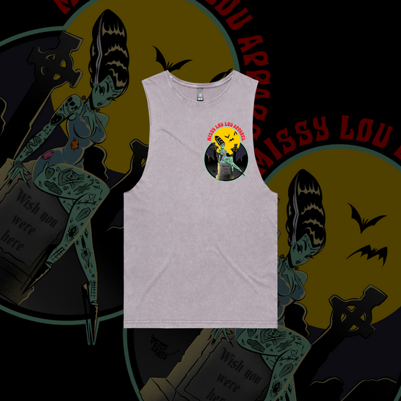 Grave Digger - Stone-wash tank, Orchid Stone