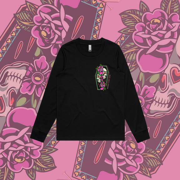 Not Today Satan - Longsleeve - Black & Mauve