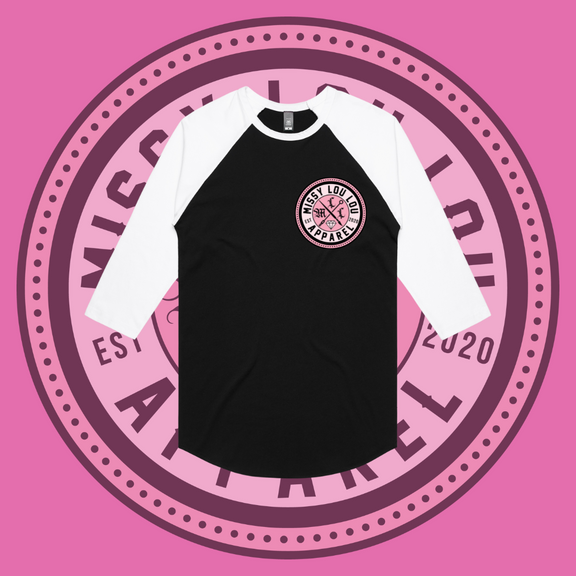 Missy Logo  - Baseball tee, Pocket Design